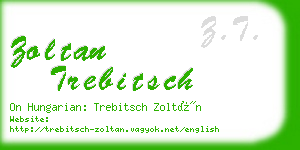 zoltan trebitsch business card